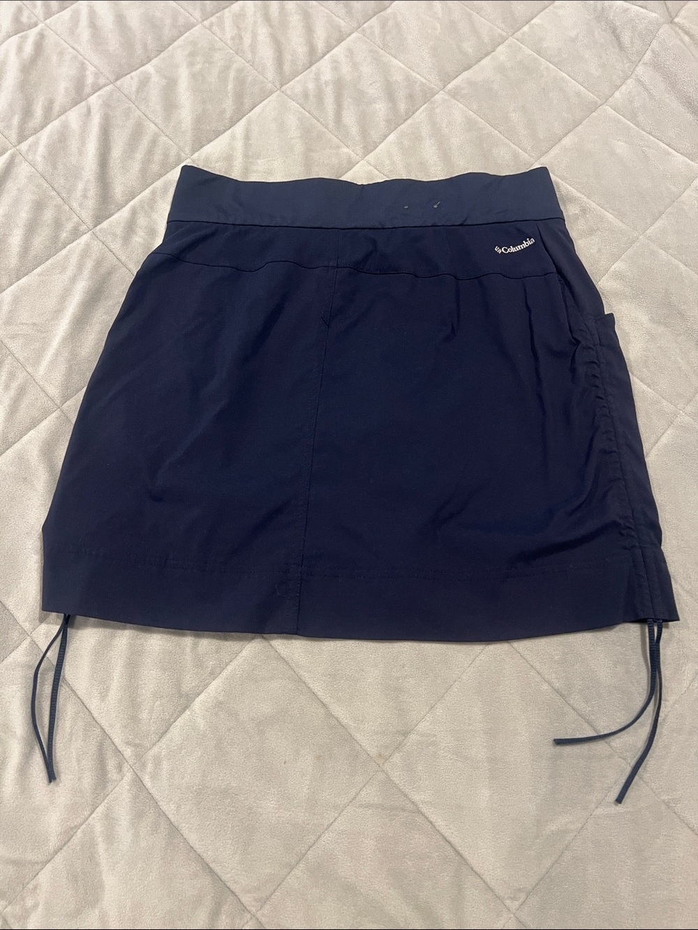 Columbia Navy Athletic Skort with Side Drawstrings